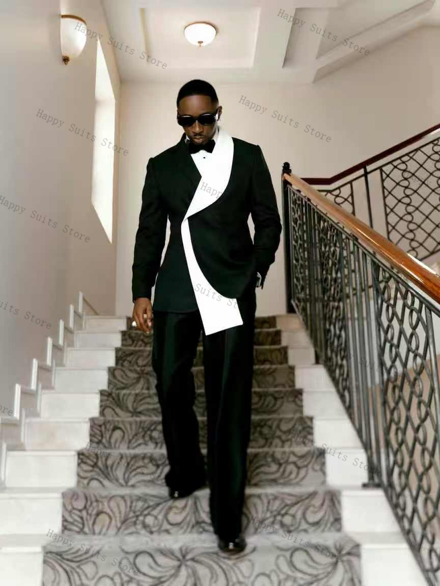 Черно-белый мужской костюм-дво – обзор и цена Men Formal Wear Black And White
