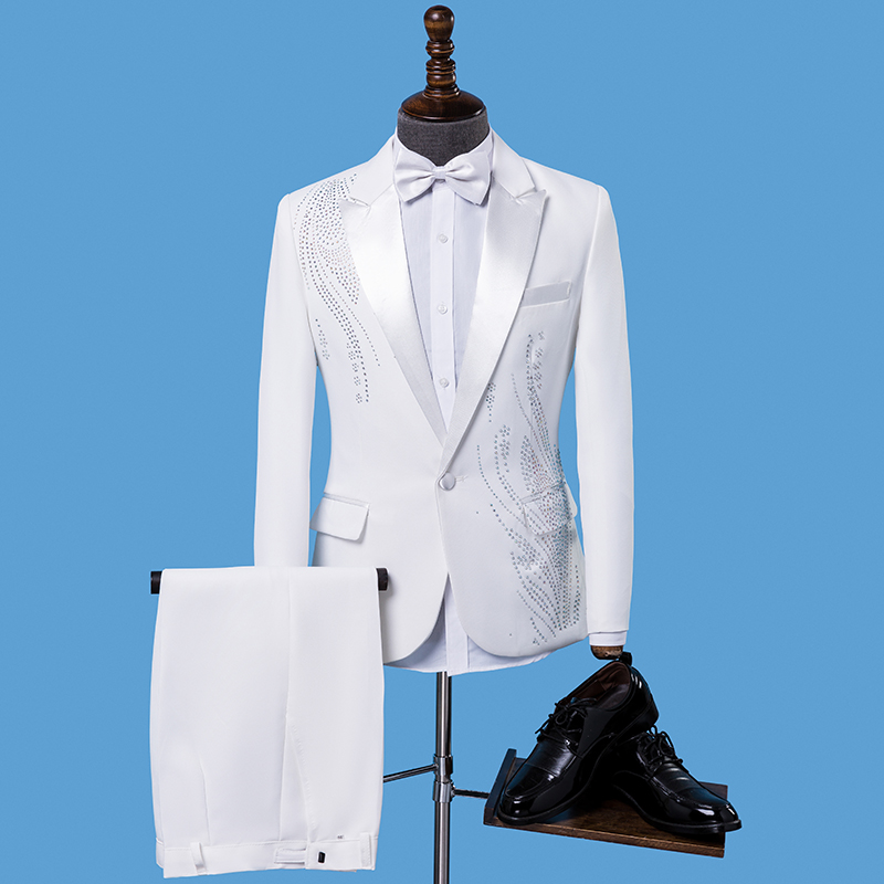 Мужской приталенный костюм с ч – обзор и цена Men Formal Wear Black And White