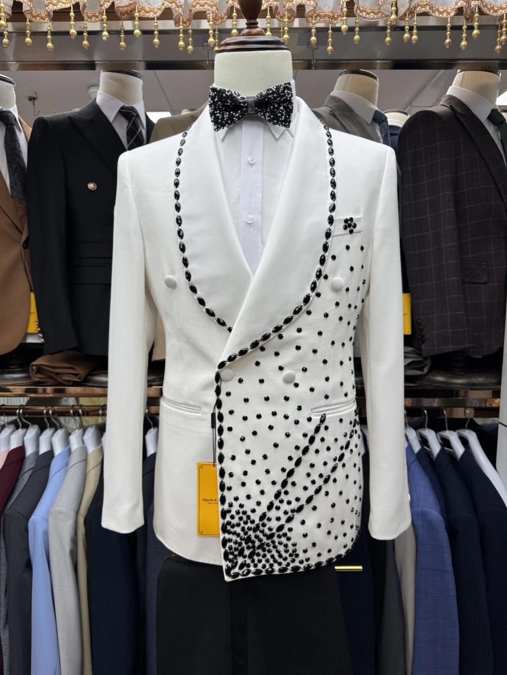 Белый мужской костюм жениха, к – обзор и цена Men Formal Wear Black And White