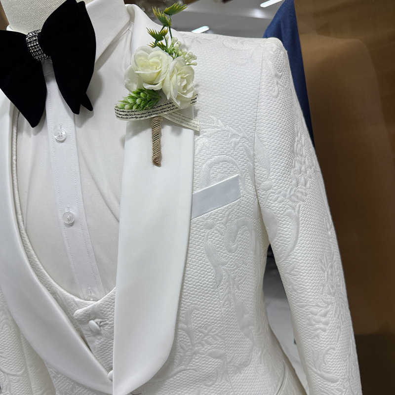 Мужской свадебный костюм белог – обзор и цена Men Formal Wear Black And White