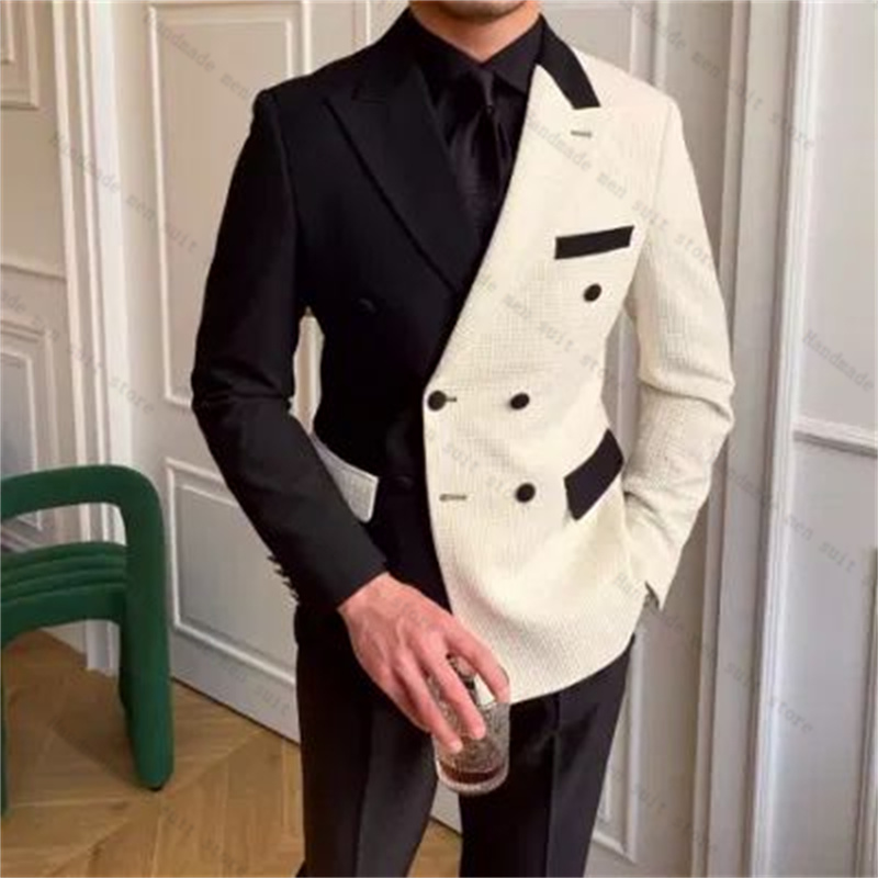 Черно-белые мужские костюмы, к – обзор и цена Men Formal Wear Black And White