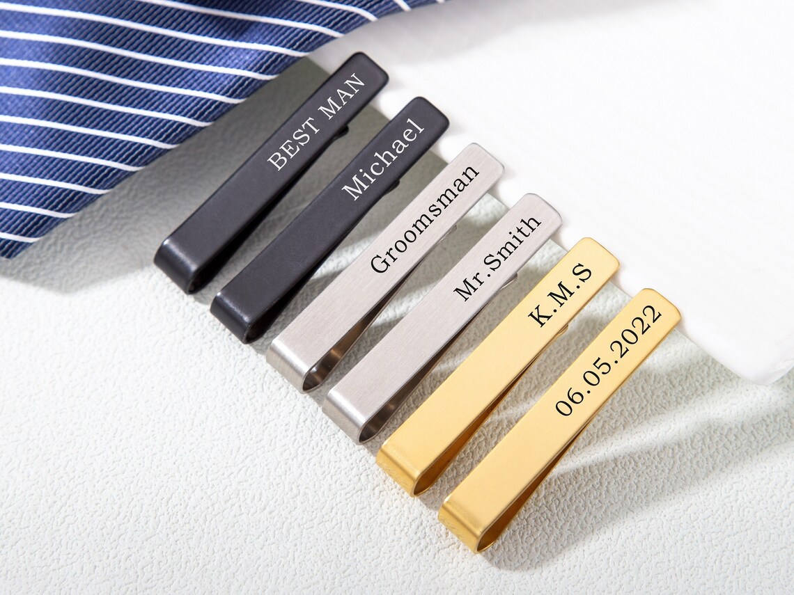 Персонализированный зажим для  – обзор и цена Tie Bar Clip