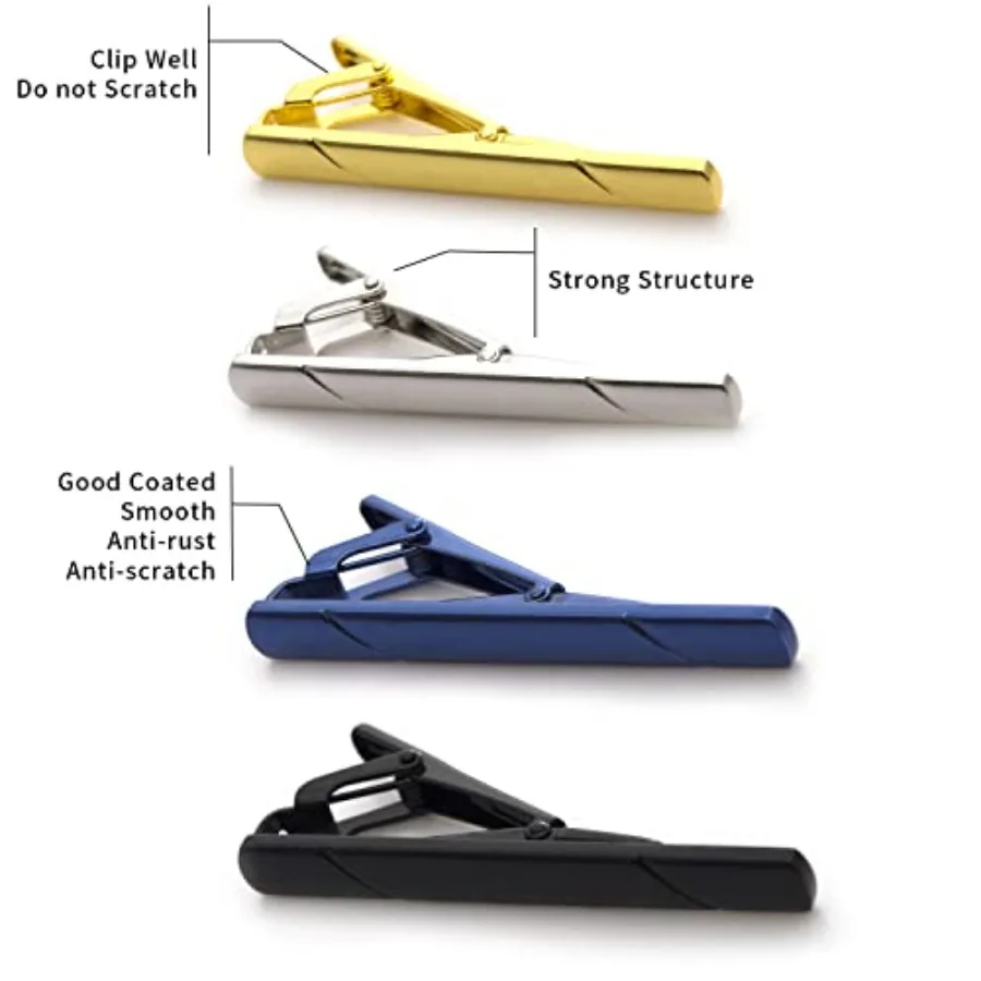 Набор из 4 зажимов для галстук – обзор и цена Tie Bar Clip